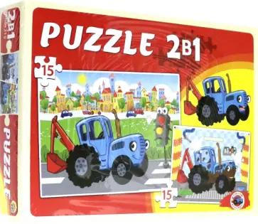 Maxi-пазлы 2 в 1 СИНИЙ ТРАКТОР №8 (ПМ15-5221) обложка книги