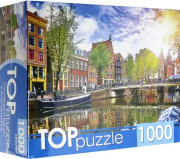 Puzzle-1000. Солнечный канал в Амстердаме (ГИТП1000-4139) обложка книги