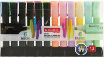 Набор текстовыделителей 12 штук "ORIGINAL" (151699) обложка книги