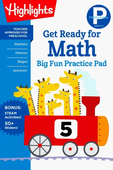 Preschool Get Ready for Math. Big Fun Practice Pad. Ages 3-5 обложка книги