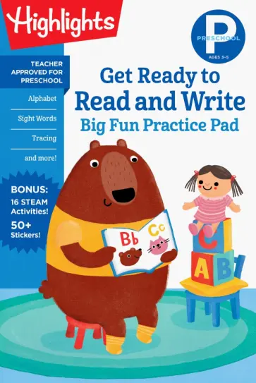 Preschool Get Ready to Read and Write. Big Fun Practice Pad. Ages 3-5 обложка книги