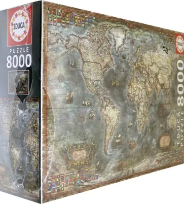 Пазл-8000 Историческая карта мира (18017) обложка книги