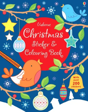 Jessica Greenwell - Christmas Sticker and Colouring book обложка книги