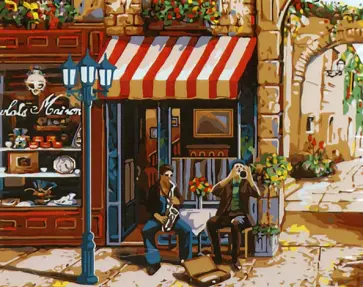 Рисование по номерам "Уличные музыканты", 40х50 см (J018) обложка книги