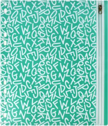 Папка для документов пластиковая, А5, 1 отделение, Буквы (46706) Папка для документов пластиковая, А5, 1 отделение, Буквы (46706) обложка книги