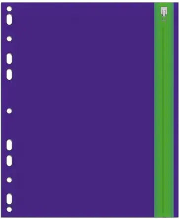 Папка для документов пластиковая, А5, 1 отделение, фиолетовая (48208) обложка книги