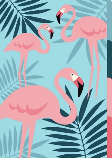 Папка-уголок для документов "Фламинго" (пластик, А4) (49663) обложка книги