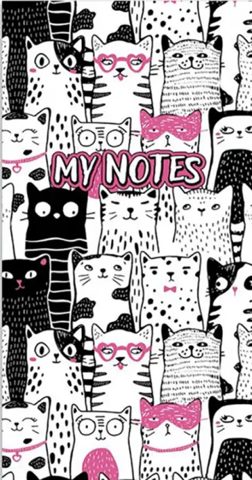 Блокнот "Мои записи. Милые котики", 10х19 см., 64 листа (48982) обложка книги