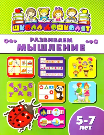 Книжка РАЗВИВАЕМ МЫШЛЕНИЕ. 5-7 лет (45017) обложка книги
