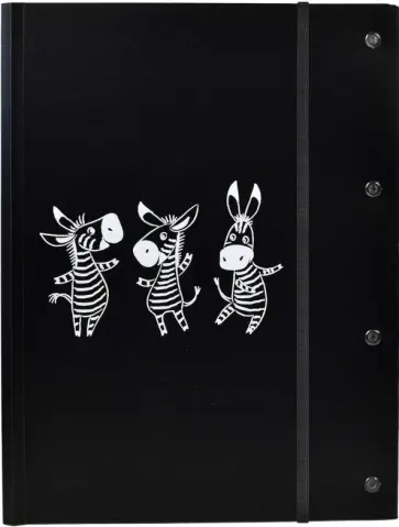 Папка для чертежей и рисунков Зебры, А4 обложка книги