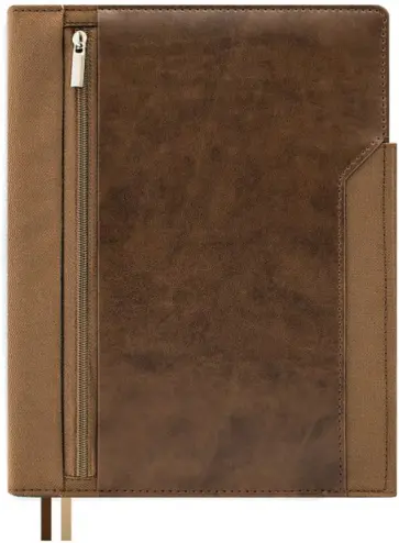 Бизнесс-органайзер 128 листов, А5, ПРИСТИН КОРИЧНЕВЫЙ (50439) обложка книги