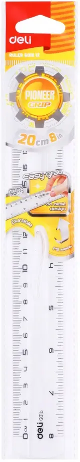 Линейка 20 см пластик прозрачный (EG01612) обложка книги