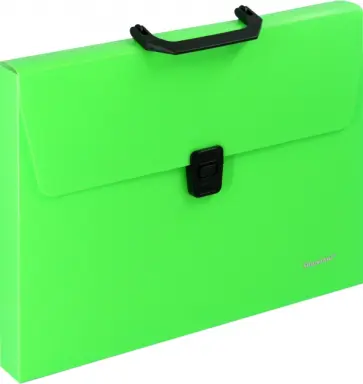 Портфель 1 отделение A4 пластик, зеленый неон (322715-01) Портфель 1 отделение A4 пластик, зеленый неон (322715-01) обложка книги