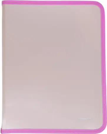 Папка для тетрадей пластик, на молнии, A4, кремовая (671964) обложка книги