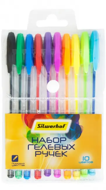 Набор ручек гелевых 10 цветов Солнечная коллекция (026177-10) обложка книги