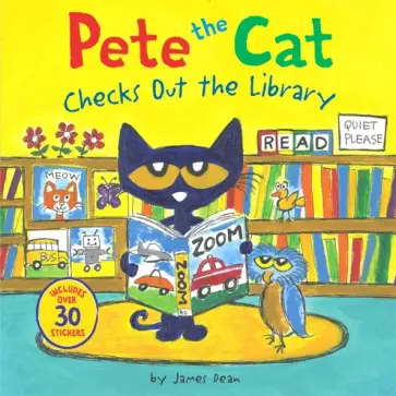 James Dean - Pete the Cat Checks Out the Library обложка книги
