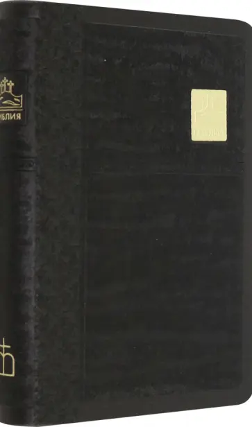Библия черная со значком, золотой обрез ((1376)045SB) Библия черная со значком, золотой обрез ((1376)045SB) обложка книги
