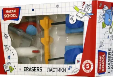 Набор ластиков "ARMY", 5 штук (M-6816) обложка книги