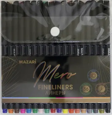 Набор линеров "MERO", 36 цветов (M-5393-36) обложка книги