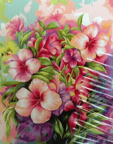 Картина по номерам ЯРКИЙ БУКЕТ, 40х50 см (M-1859) обложка книги