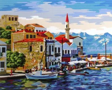 Картина по номерам НАБЕРЕЖНАЯ 40х50см (M-1870) обложка книги