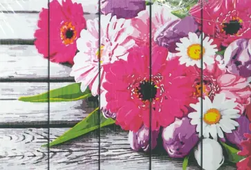 Арт по дереву Букет гербер (WS041) обложка книги