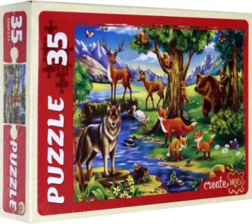 MAXI Puzzle-35 "Мир лесных зверей" (ПУ35-2957) обложка книги