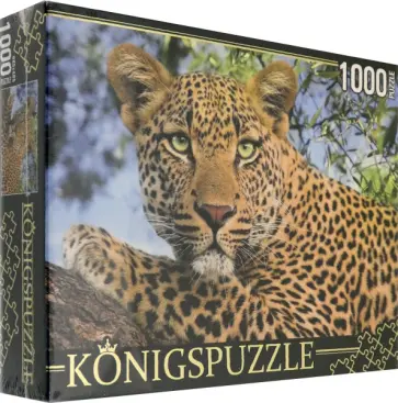 Puzzle-1000 "Портрет леопарда" (ГИK1000-0648) обложка книги