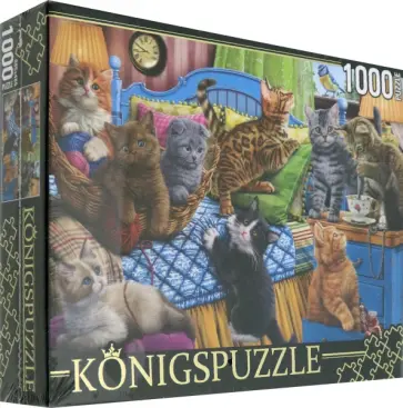 Puzzle-1000 "Игривые котята" (ФK1000-3587) обложка книги