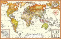 Интерьерная карта Мира (Экодизайн) обложка книги