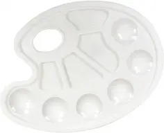 Палитра овальная, пластиковая, белая (ПАКМ-1) обложка книги