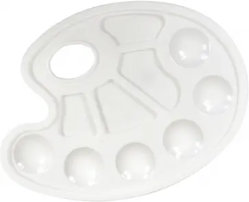 Палитра овальная, пластиковая, белая (ПАКМ-1) обложка книги