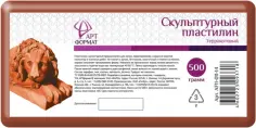 Пластилин скульптурный, терракотовый, 500 г. (170557) обложка книги