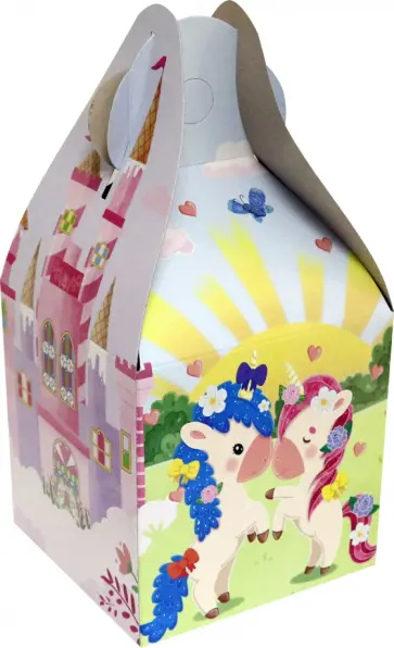 Коробка подарочная "Маленькие единороги" обложка книги