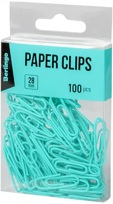 Скрепки 28 мм, 100 штук голубые (DBs_28100d) Скрепки 28 мм, 100 штук голубые (DBs_28100d) обложка книги