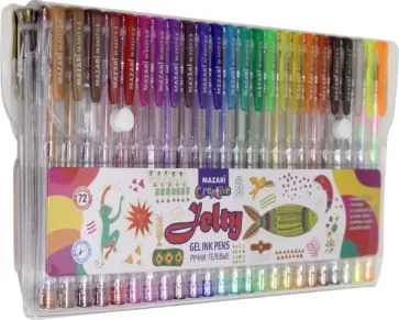 Набор гелевых ручек "JELTY", 72 цвета (M-5427-72) обложка книги
