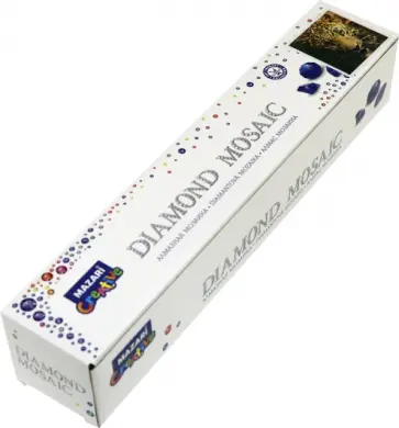 Алмазная мозаика "Взгляд леопарда", 30х30 см. (M-10504) обложка книги