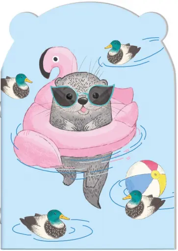 Блокнот 32 листа, 12х17 см, точка, ВЫДРА (56863) обложка книги