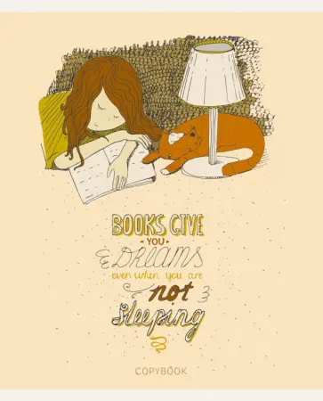 Тетрадь общая "Чтение" (40 листов, А5, клетка, в ассортименте) (ТК407410) обложка книги