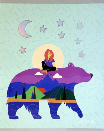 Тетрадь "Волшебные грезы", двойная обложка, 48 листов, клетка (ТК2Л487239) обложка книги