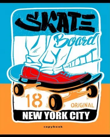 Тетрадь общая "Уличный стиль" (48 листов, А5, клетка, в ассортименте) (48-1928) обложка книги