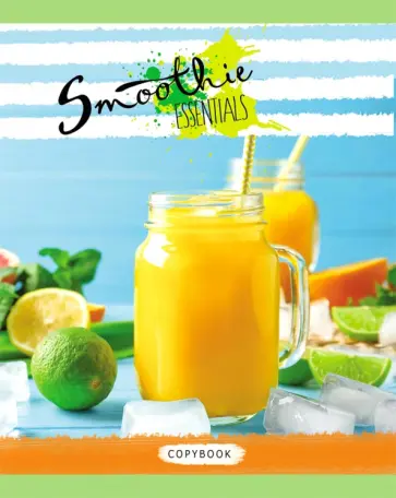 Тетрадь общая "Смузи" (96 листов, А5, клетка, в ассортименте) (96-1479) обложка книги