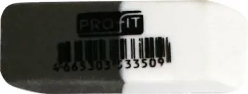 Ластик мини бело-серый, 40х14х8 мм (ЛС-3350) обложка книги