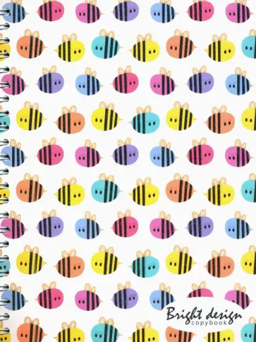 Тетрадь на гребне "Пчелки", А5, 48 листов, клетка (С0245-104) обложка книги