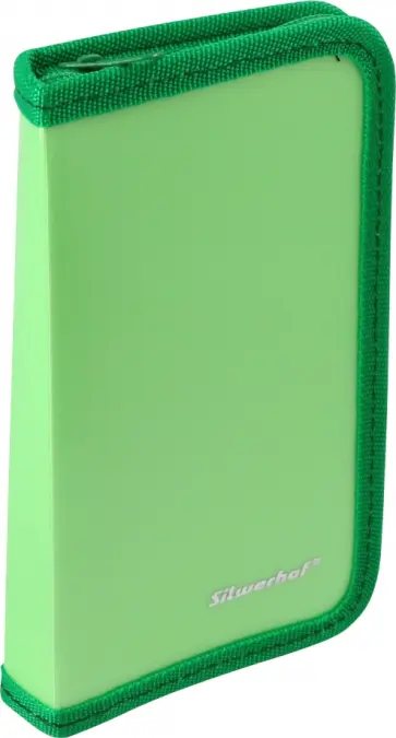 Пенал 1 отделение 190х110х28 мм, пластиковый, зеленый (850959) обложка книги