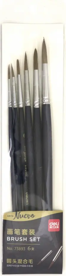 Набор кистей, синтетика круглая (73893) обложка книги