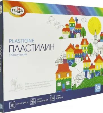 Пластилин 36 цветов "Классический" (281037) обложка книги