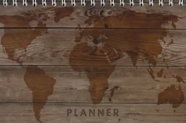 Планер недатированный 64 листа, А6+, В стиле дерева (С1171-38) обложка книги