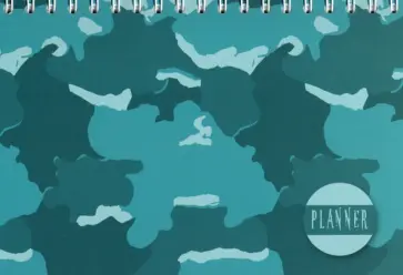 Планер недатированный 64 листа, А6+, Камуфляж (С1171-35) обложка книги