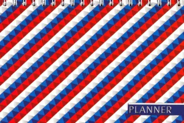 Планер недатированный 64 листа, А6+, Триколор (С1171-36) обложка книги